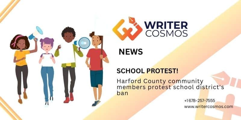 Harford County community members protest school district's ban